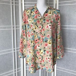 🌷NWOT🌷Nordstrom Convertible Sleeve Tunic Blouse
